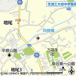 千葉県柏市増尾1313周辺の地図