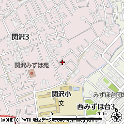埼玉県富士見市関沢3丁目14-28周辺の地図