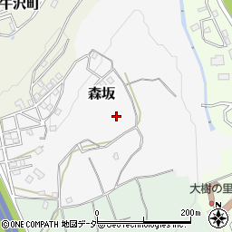 埼玉県入間市森坂周辺の地図
