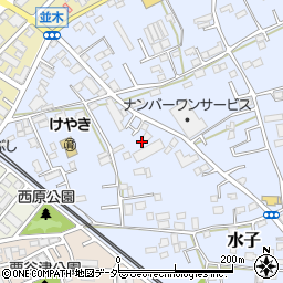 埼玉県富士見市水子4921周辺の地図