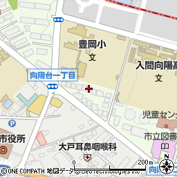 県営入間向陽台団地周辺の地図