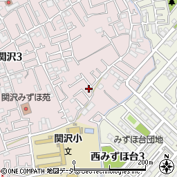 埼玉県富士見市関沢3丁目14-12周辺の地図