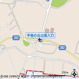 手賀の丘公園入口周辺の地図