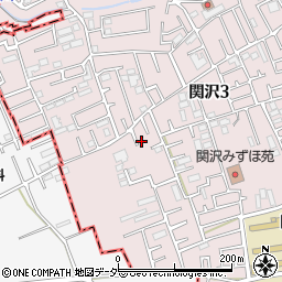 埼玉県富士見市関沢3丁目39-47周辺の地図