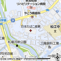 日本たばこ産業越谷倉庫周辺の地図