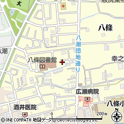 埼玉県八潮市八條2741-7周辺の地図