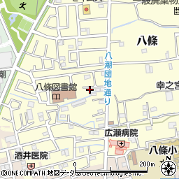 埼玉県八潮市八條2741-5周辺の地図