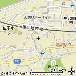埼玉県入間市仏子409周辺の地図