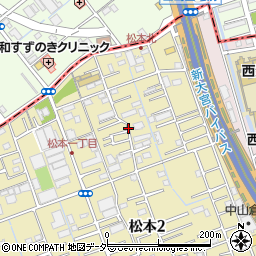 埼玉県さいたま市南区松本1丁目周辺の地図