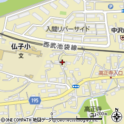 埼玉県入間市仏子416周辺の地図