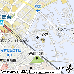 埼玉県富士見市水子4886周辺の地図