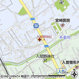 埼玉県狭山市北入曽1364-7周辺の地図