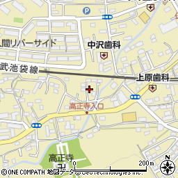 埼玉県入間市仏子390周辺の地図