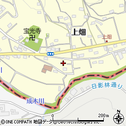 埼玉県飯能市上畑123周辺の地図