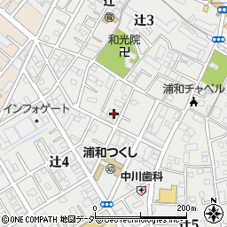 埼玉県さいたま市南区辻4丁目4-5周辺の地図