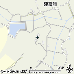 千葉県成田市津富浦517周辺の地図