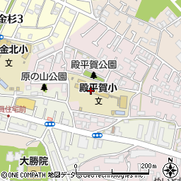松戸市立殿平賀小学校周辺の地図
