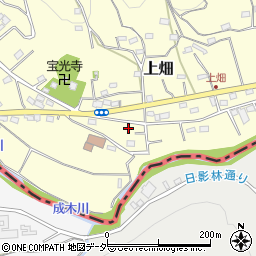 埼玉県飯能市上畑123-1周辺の地図
