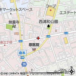 埼玉県さいたま市南区曲本4丁目周辺の地図