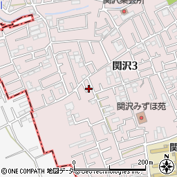 埼玉県富士見市関沢3丁目39-3周辺の地図