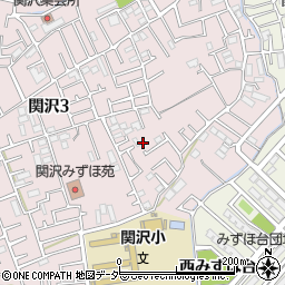 埼玉県富士見市関沢3丁目14周辺の地図