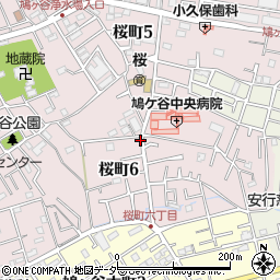 鳩ヶ谷中央病院周辺の地図