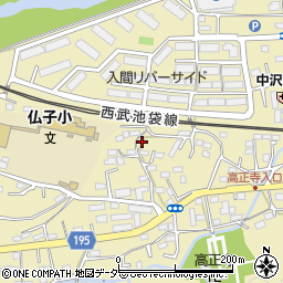 埼玉県入間市仏子417周辺の地図