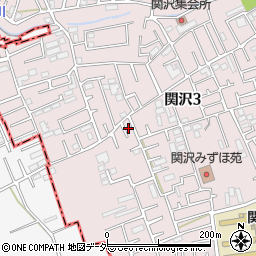 埼玉県富士見市関沢3丁目39-2周辺の地図
