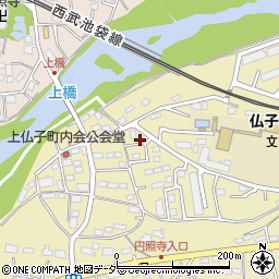 埼玉県入間市仏子199-14周辺の地図