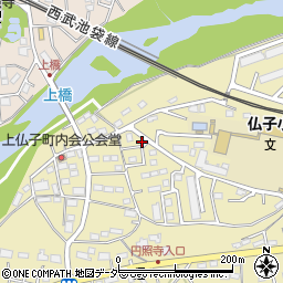 埼玉県入間市仏子199-6周辺の地図