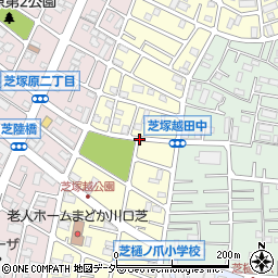 埼玉県川口市芝西周辺の地図