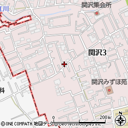 埼玉県富士見市関沢3丁目37-15周辺の地図