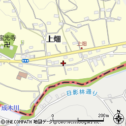 埼玉県飯能市上畑119-1周辺の地図