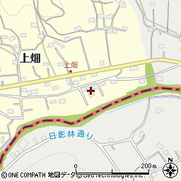 埼玉県飯能市上畑47周辺の地図