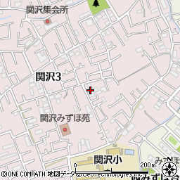 埼玉県富士見市関沢3丁目14-33周辺の地図