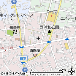 埼玉県さいたま市南区曲本4丁目7周辺の地図