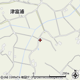 千葉県成田市津富浦601周辺の地図