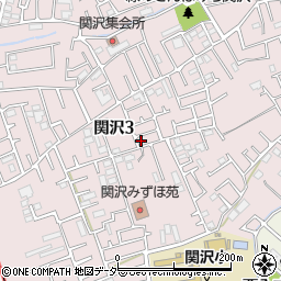 埼玉県富士見市関沢3丁目21-15周辺の地図