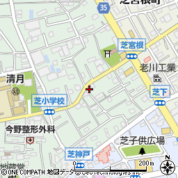 埼玉県川口市芝3938周辺の地図