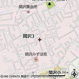 埼玉県富士見市関沢3丁目21-11周辺の地図