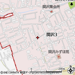 埼玉県富士見市関沢3丁目36-13周辺の地図