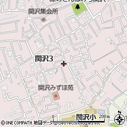 埼玉県富士見市関沢3丁目21-10周辺の地図