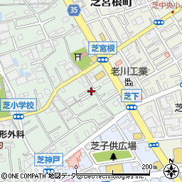 埼玉県川口市芝3949-9周辺の地図