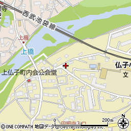 埼玉県入間市仏子123周辺の地図