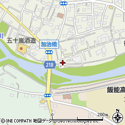 埼玉県飯能市笠縫8-61周辺の地図