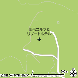 御岳ゴルフ＆リゾートホテル周辺の地図