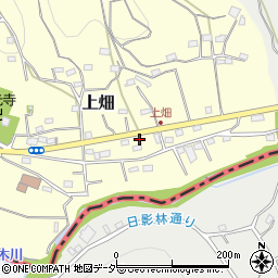 埼玉県飯能市上畑114-2周辺の地図