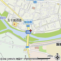埼玉県飯能市笠縫7-23周辺の地図