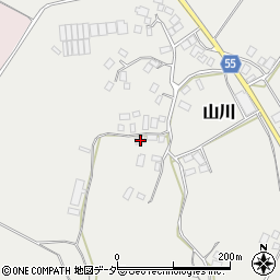 千葉県香取市山川158周辺の地図