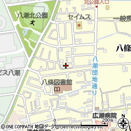 埼玉県八潮市八條2533-8周辺の地図